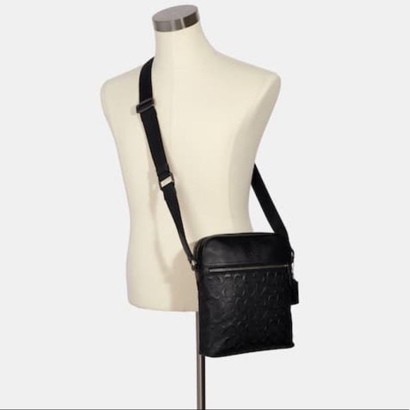 COACH Men’s Houston Flight Bag Signature Leather - Picture 10 of 11